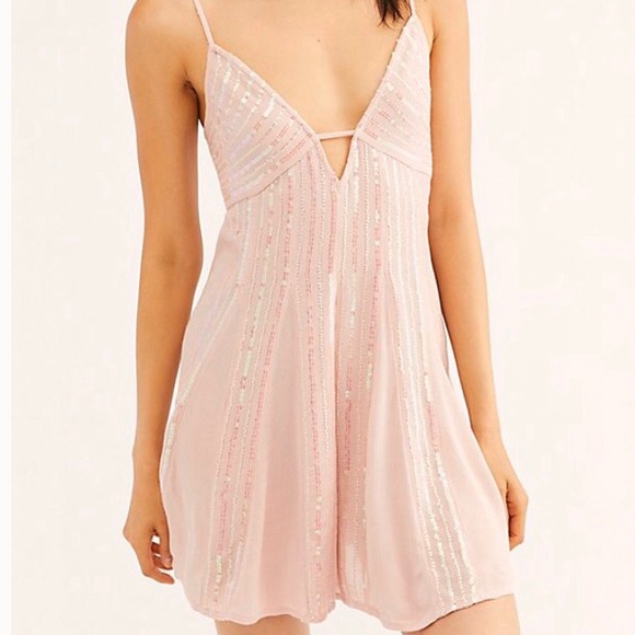 Free People Dresses & Skirts - NWT Free People Here She Is Embellished Slip Dress